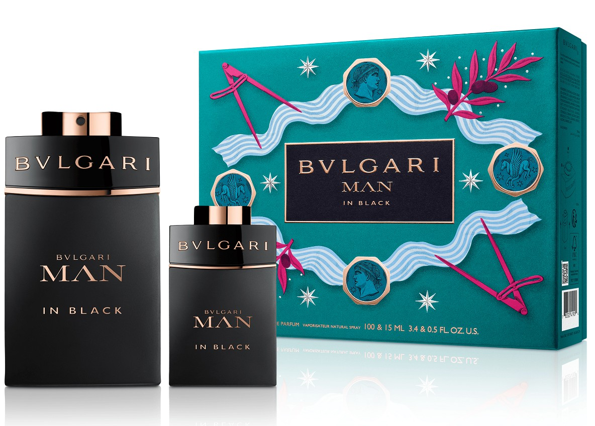 Bvlgari Man In Black 100ml EDP + 15ml Mini für Herren Geschenkset