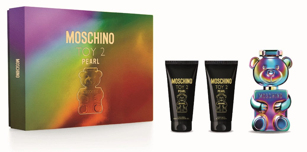 Moschino Toy 2 Pearl Coffret Cadeau Femme – Eau de Parfum 50ml + Gel Douche 50ml + Lait Corps 50ml
