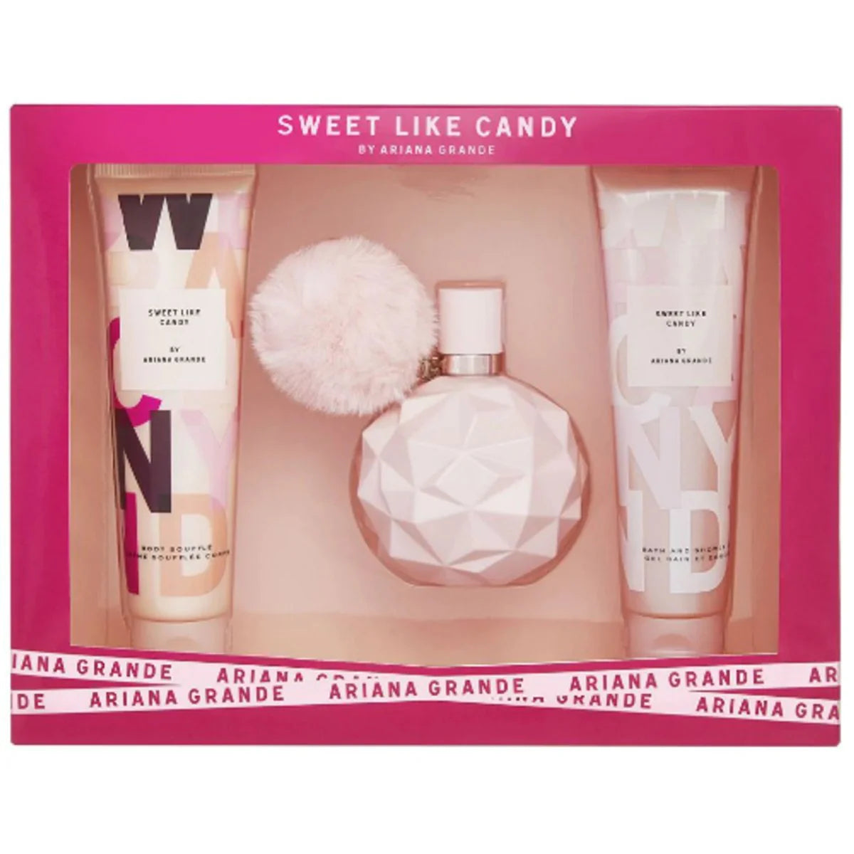 Coffret Cadeau Ariana Grande Sweet Like Candy Eau de Parfum 100ml + Lait Corporel 100ml + Gel Douche 100ml