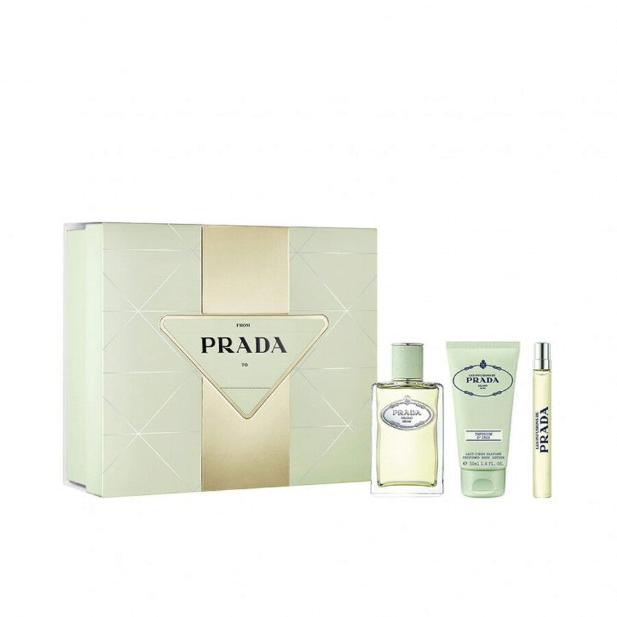 Prada Infusion Iris 100ml EDP + 50ml Bodylotion + 10ml EDP für Damen Geschenkset