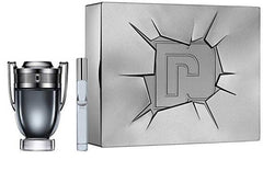 Paco Rabanne Invictus Intense Gift Set for Men 100ml EDT + 10ml Mini EDT Spray - Perfume Oasis